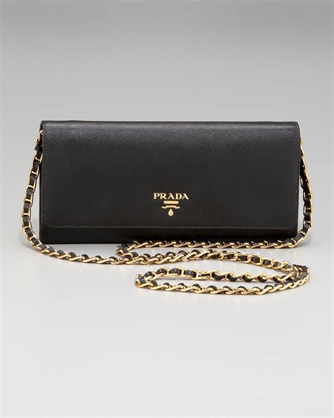 prada milano purse chain wallet|prada saffiano french wallet.